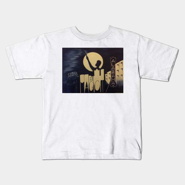 Magic City at Night Kids T-Shirt by Few of your favorite things